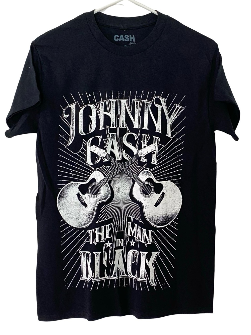 Johnny Cash Tshirt Mens Size Small New NWT The Man In Black Tee Unisex Short Slv